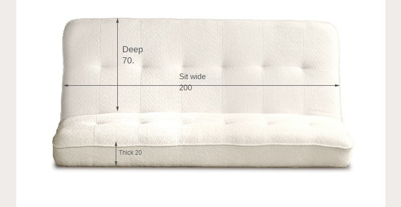 Fabric sofa white cream style sitting and sleeping sofa