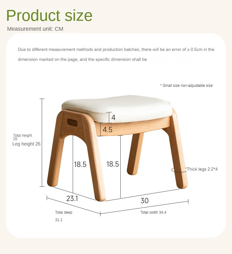 Beech Solid Wood Children's Stool