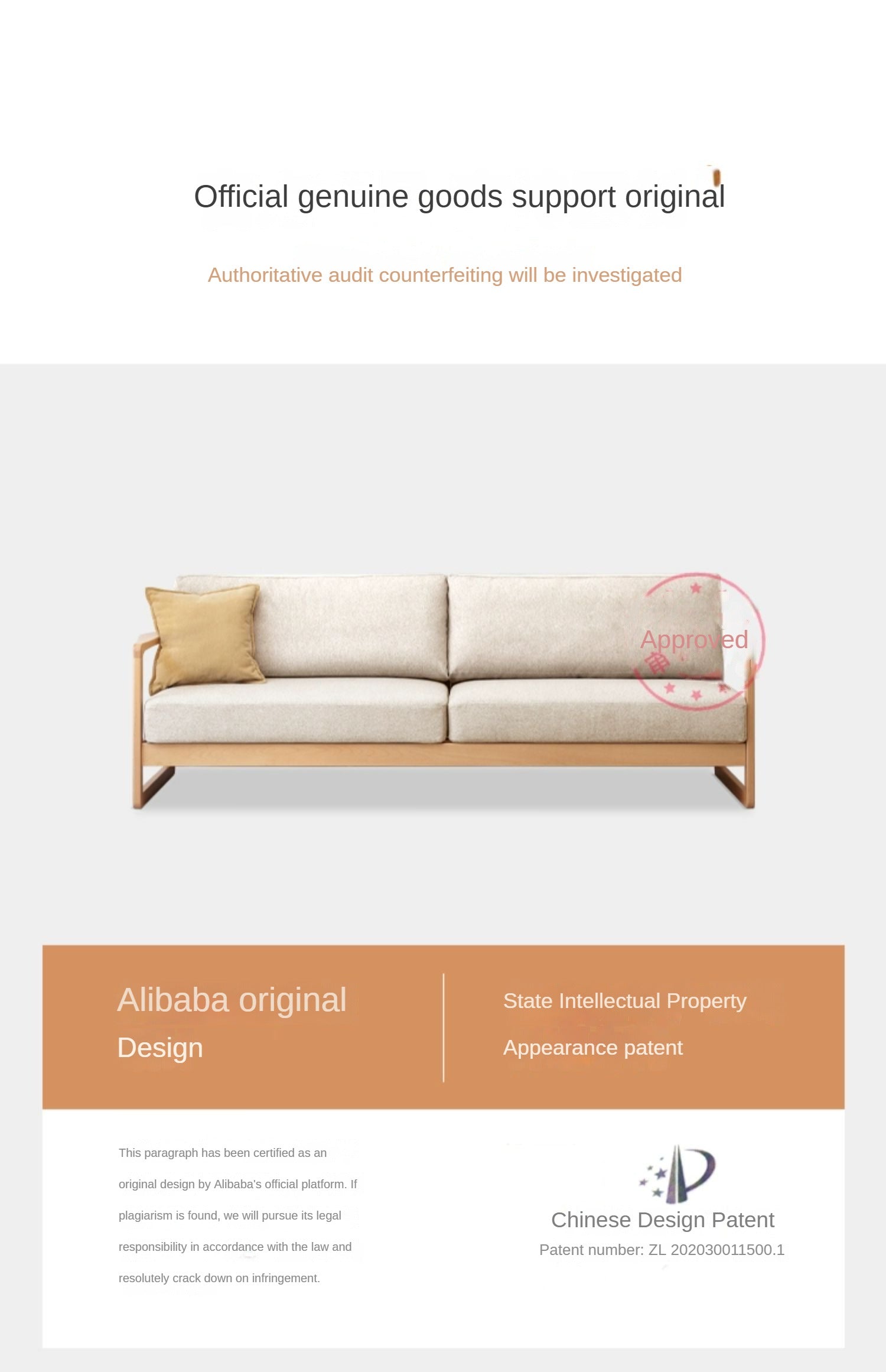 Beech Solid Wood New Style Straight Fabric Sofa)