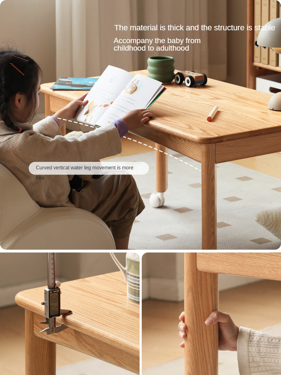 Oak solid wood Coffee Tables simple parent-child toy table: