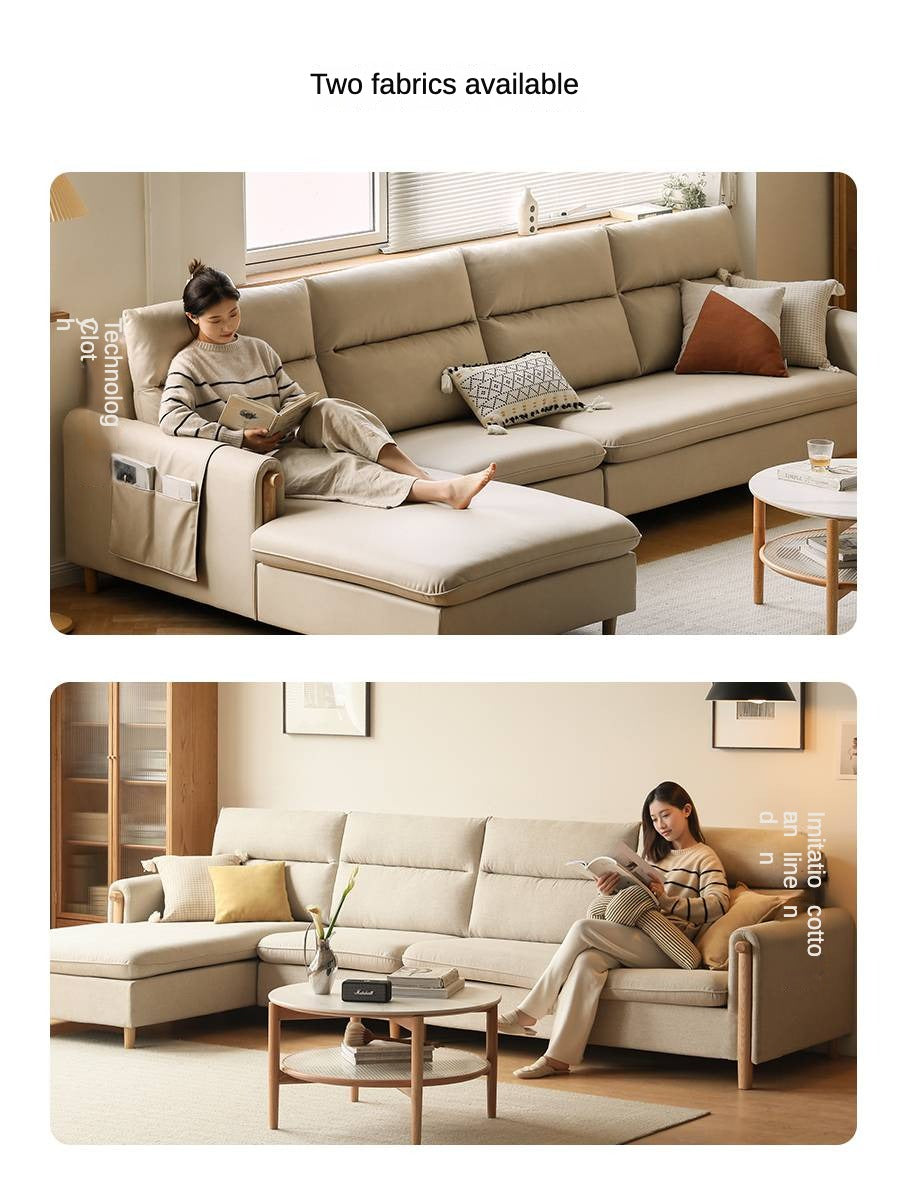 Fabric Contemporary Sectional Sofa with Relaxed Seating