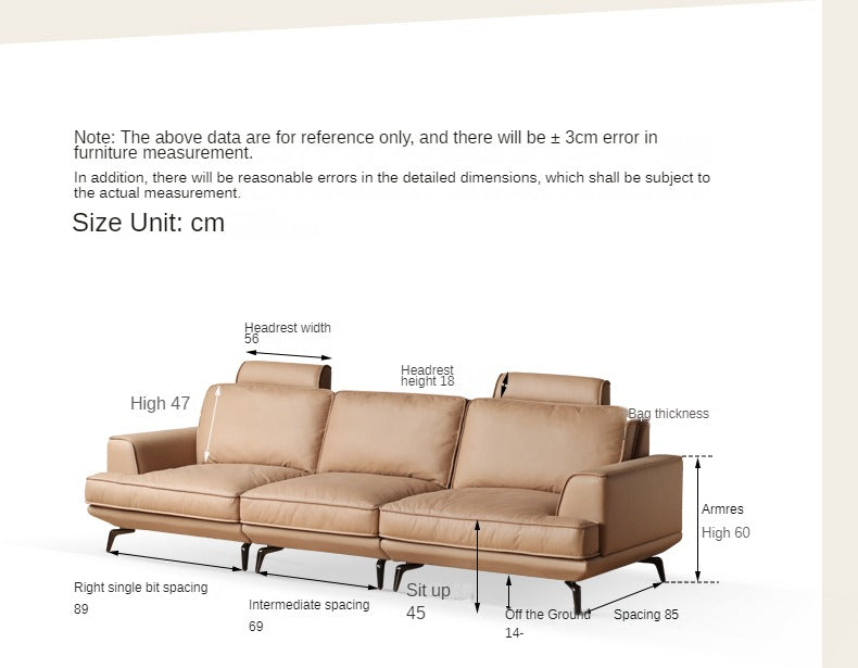 Technology Fabric Modern Down High Sofa