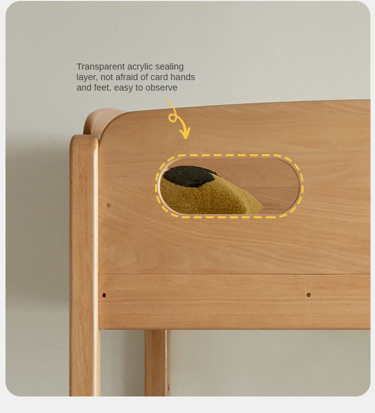 Beech solid wood children's Bunk Bed cartoon car Bed.
