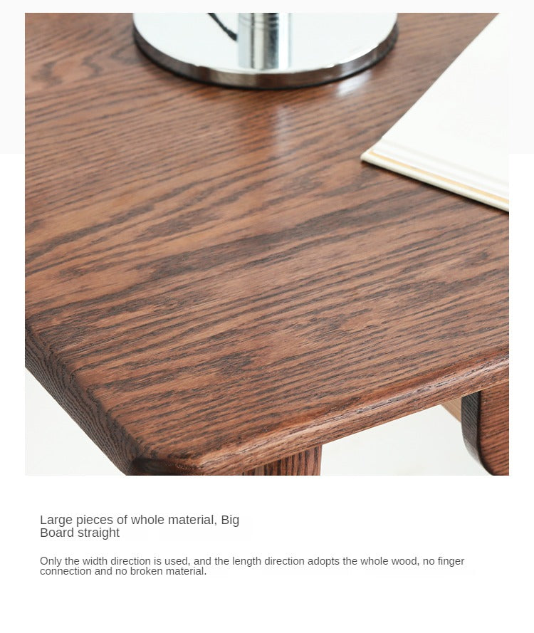 Oak Solid Wood Corner Modern Telescopic Desk "