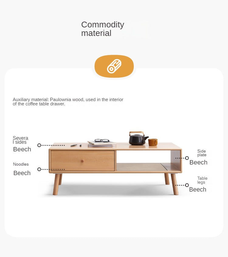 European Beech Coffee Table Nordic