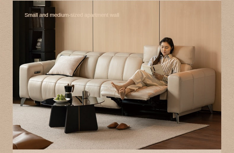 Electric Leather Zero Wall Function Sofa