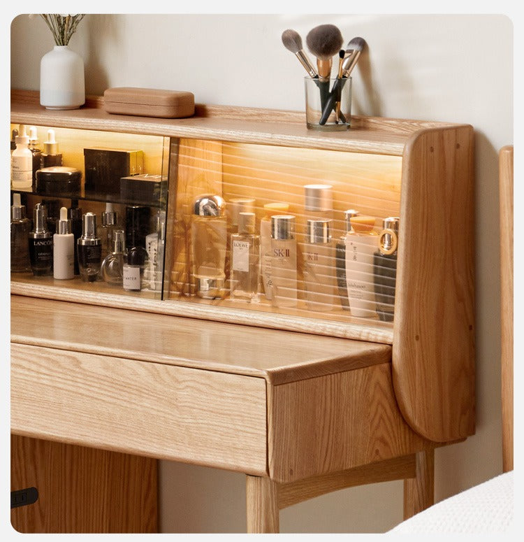 Oak Solid Wood Dressing Table Modern and Atmosphere