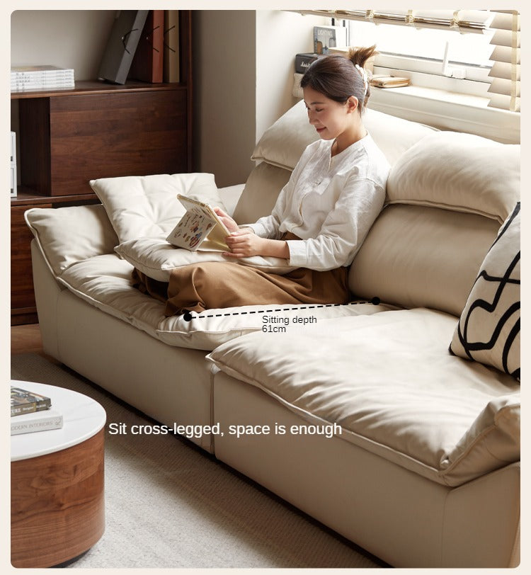 Technology Fabric Sofa Sailing Cream Style