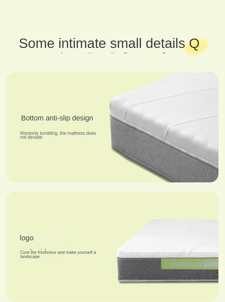 Mattress with Independent Power Sponge and Three-Zone Spring Support Simmons Pad
