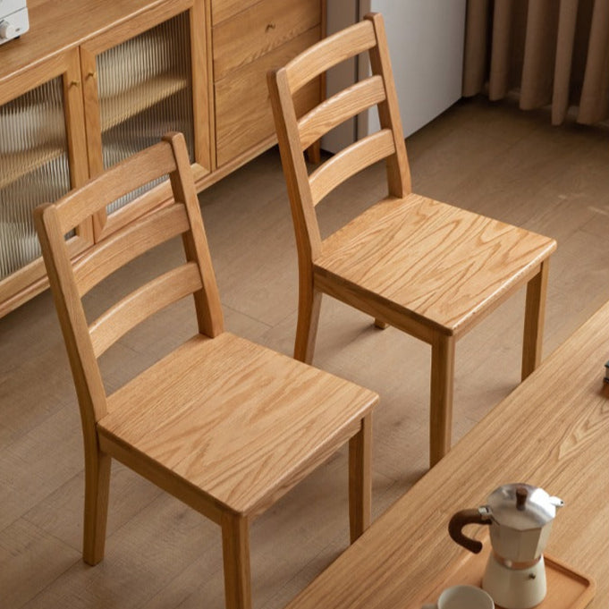 Oak Solid Wood - Dining Chair 4 pcs set