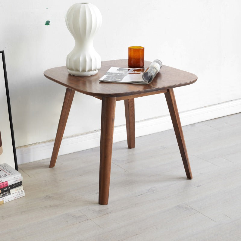 Black walnut Solid wood side square table-