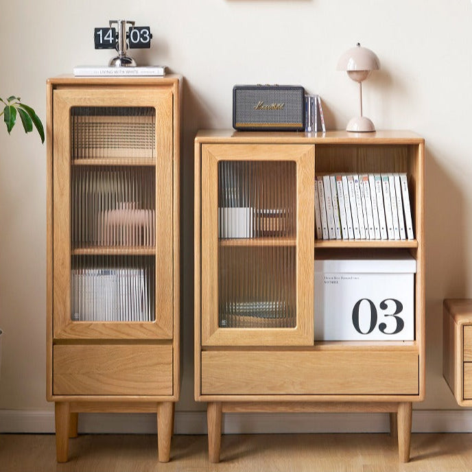 Oak Solid Wood Side Cabinet