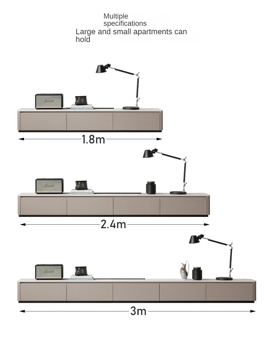 Poplar solid wood Rock slab TV stand: