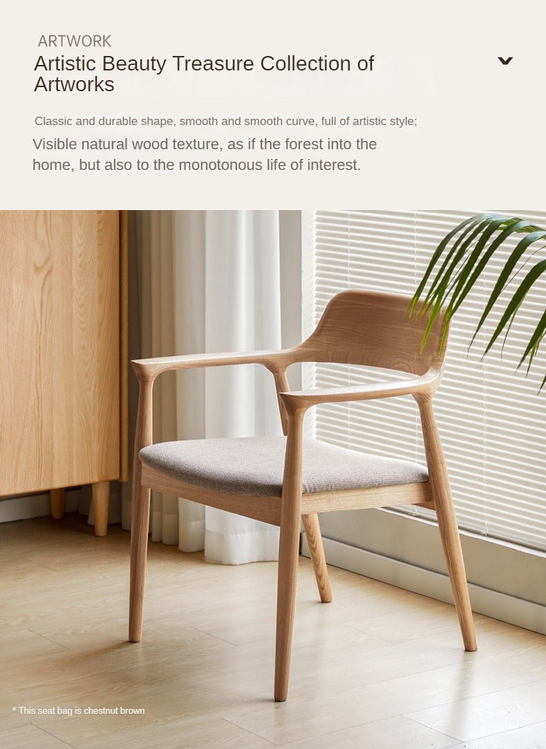 Ash solid wood Nordic chair