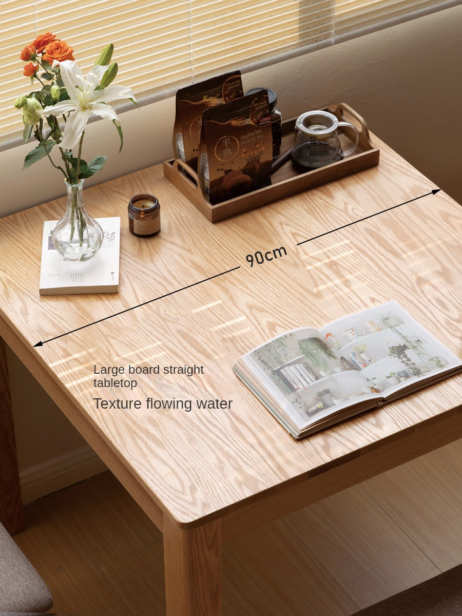 Oak solid Wood Dining Table Square ,