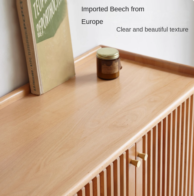 Beech Solid Wood Modern Shoe Cabinet