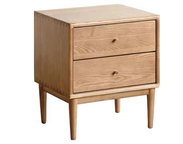 Ash, Cherry Solid Wood Modern Simple Nightstand