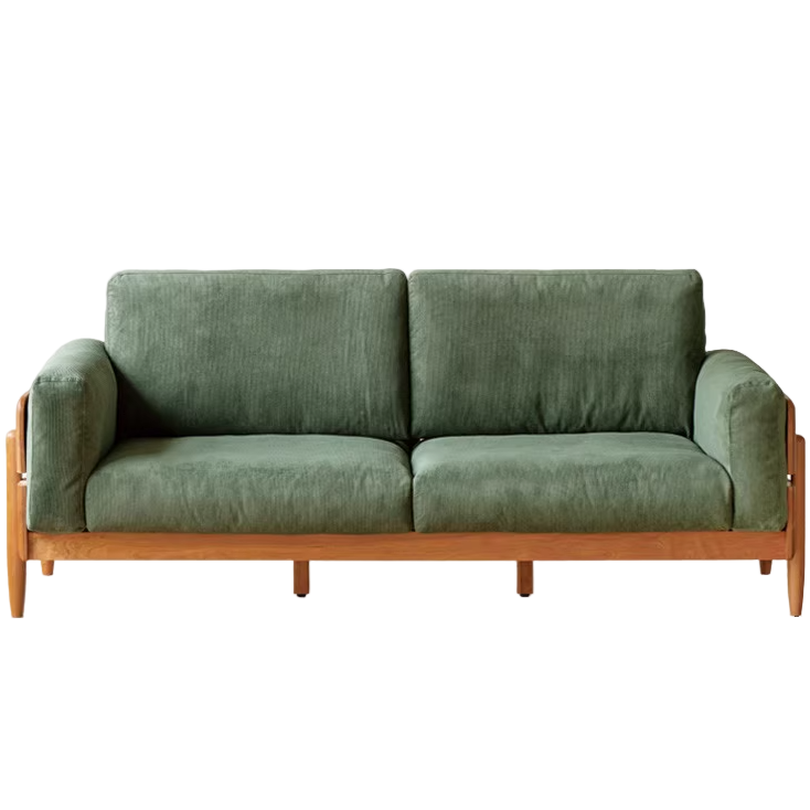 Cherry, Oak Solid Wood Antique Style Sofa.
