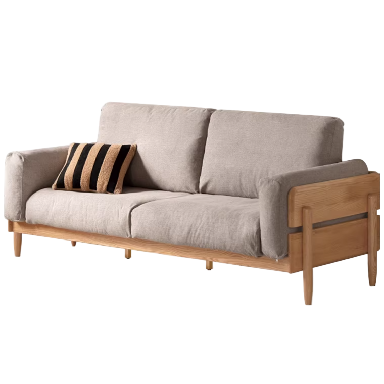 Cherry, Oak Solid Wood Antique Style Sofa.