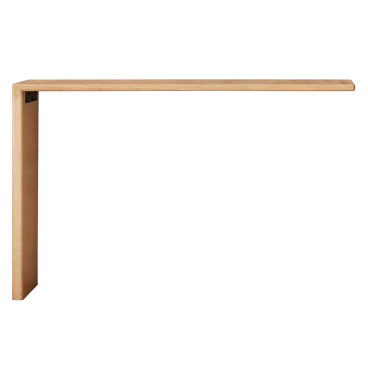 Oak, Solid Rubberwood Dressing Table L-Shaped Corner