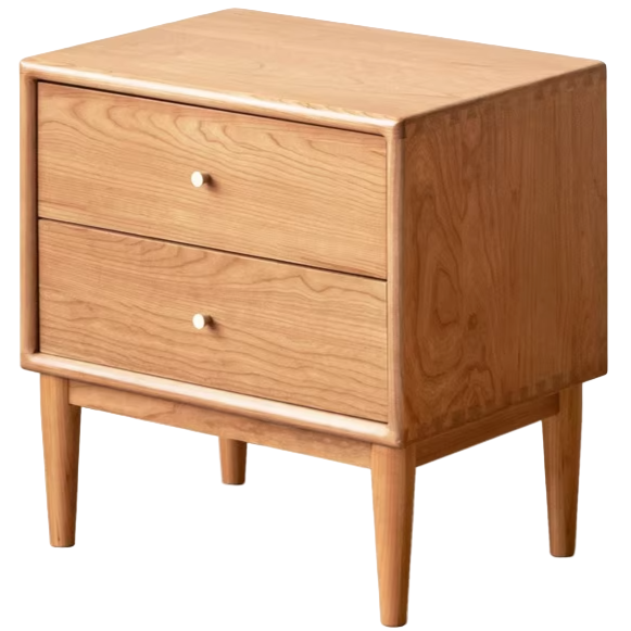 Ash, Cherry Solid Wood Modern Simple Nightstand