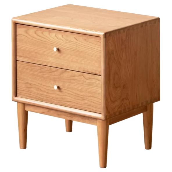 Ash, Cherry Solid Wood Modern Simple Nightstand