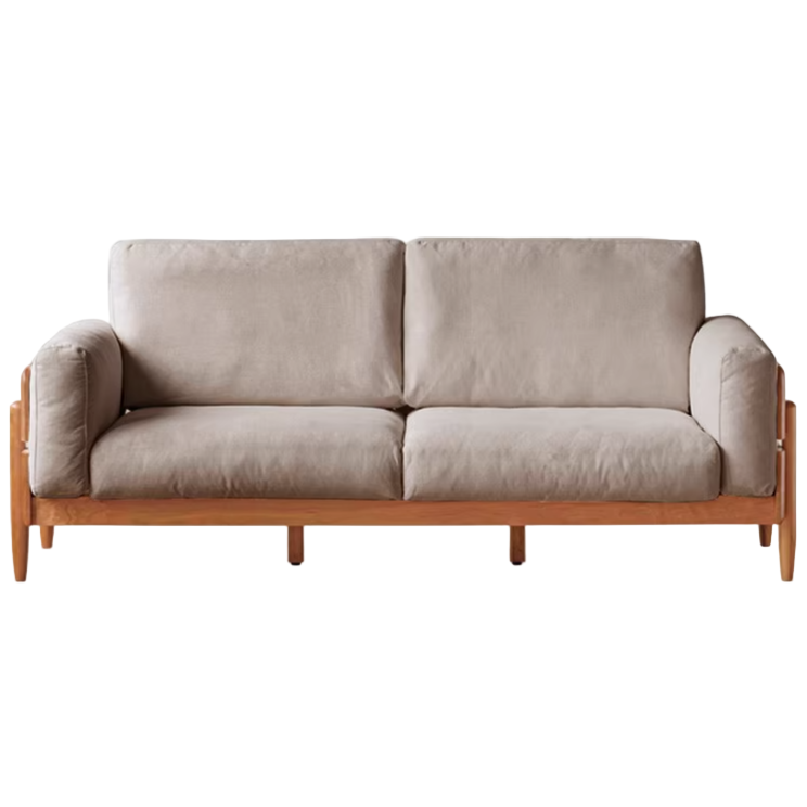 Cherry, Oak Solid Wood Antique Style Sofa.