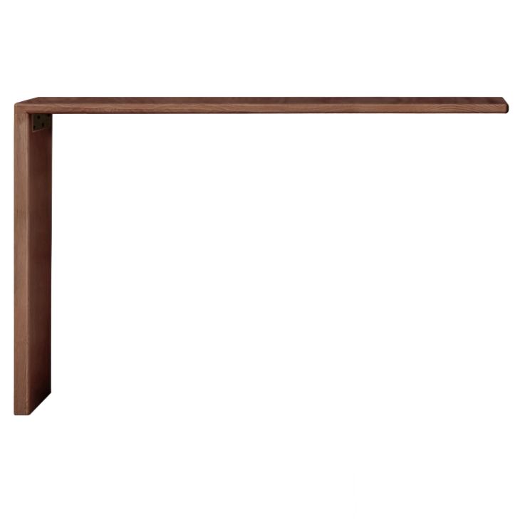 Oak, Solid Rubberwood Dressing Table L-Shaped Corner