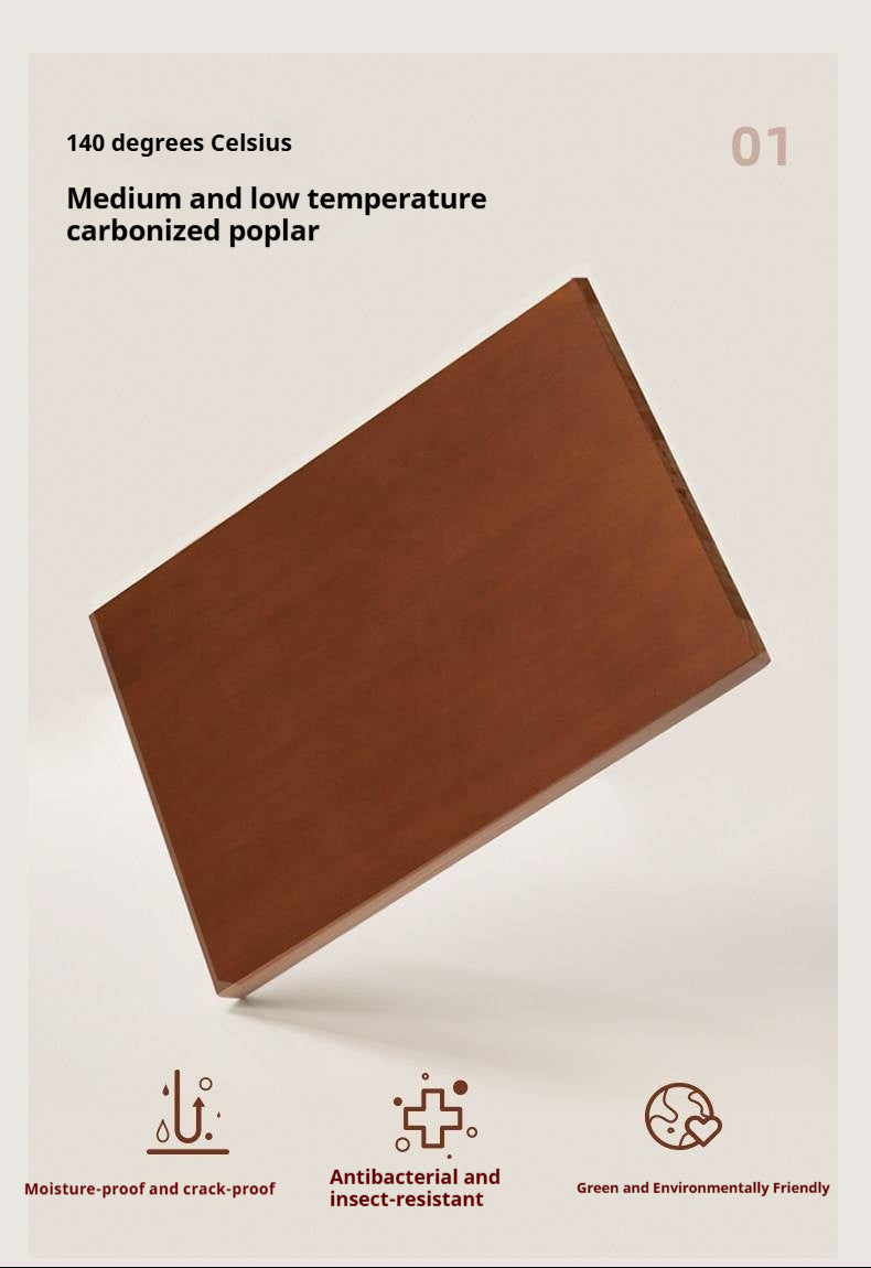 Poplar Solid Wood Vintage Style Flip Door Bookcase