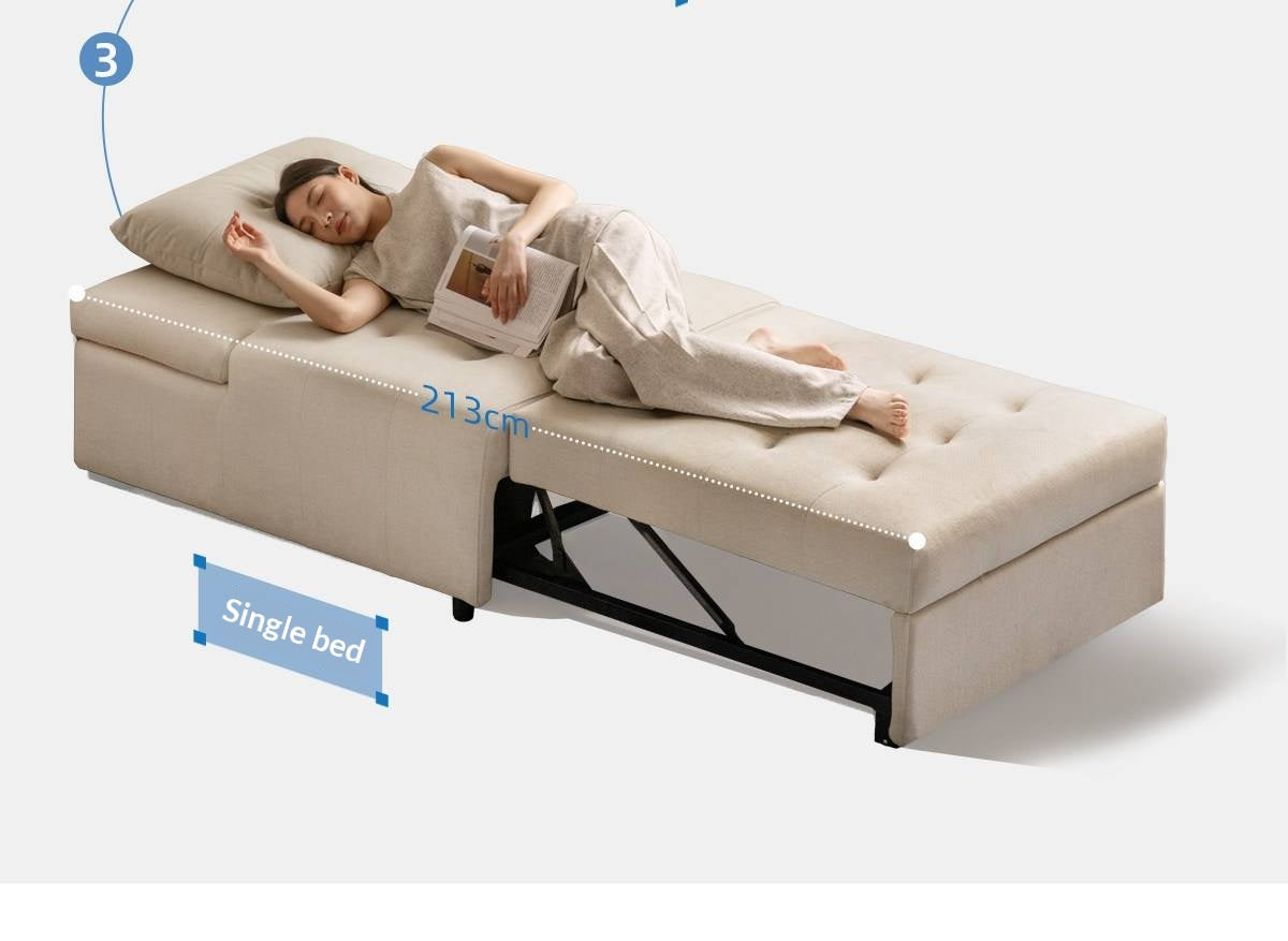 3-in-1 Convertible Sleeper Chair with Adjustable Backrest