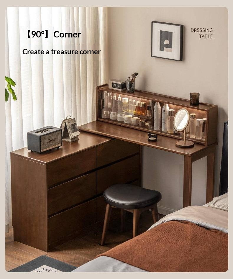 Solid Longan Hardwood Modern Minimalist Vanity Table