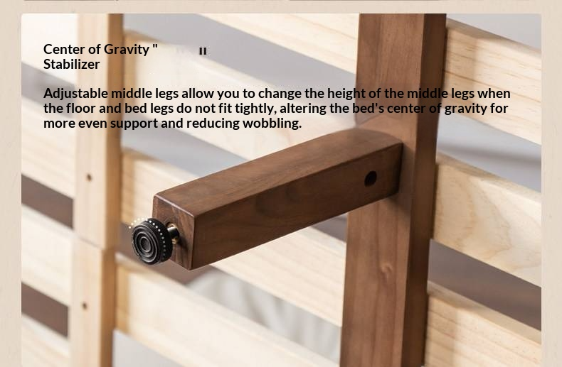 Black Walnut Solid Wood Genuine Leather Soft Bed