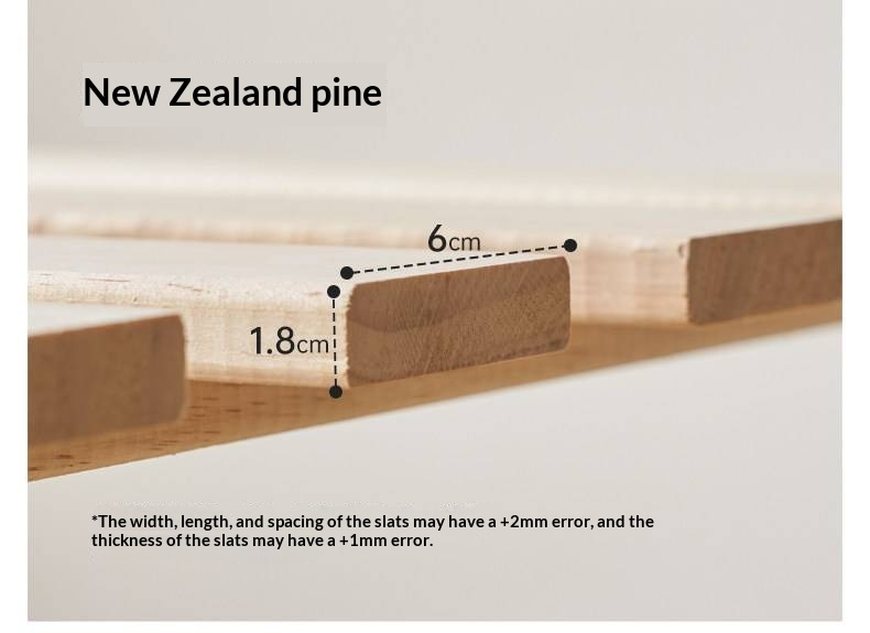 Oak Solid Wood Bed — Modern Minimalist, Genuine Leather Upholstered Bed