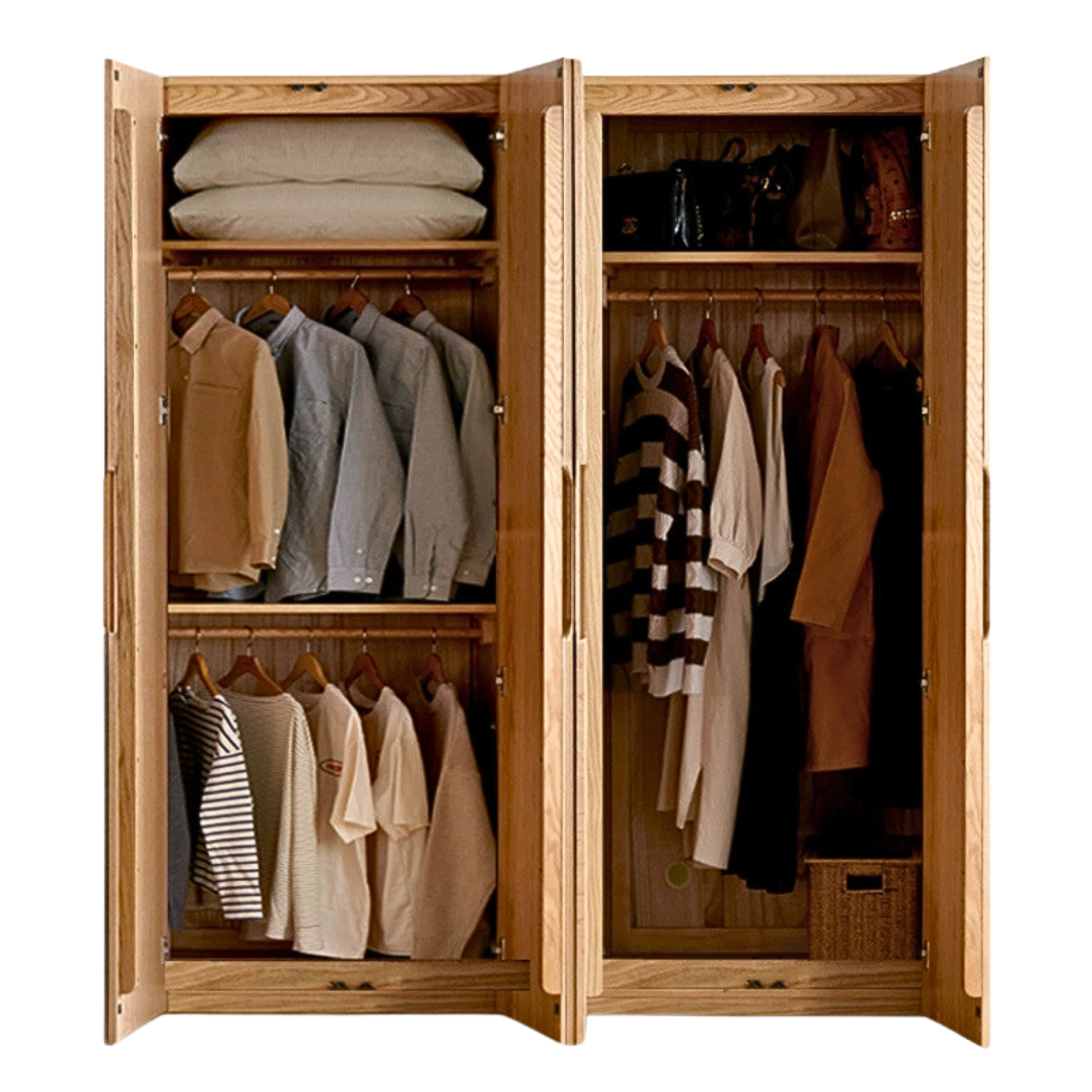 Oak solid wood Wardrobe ::