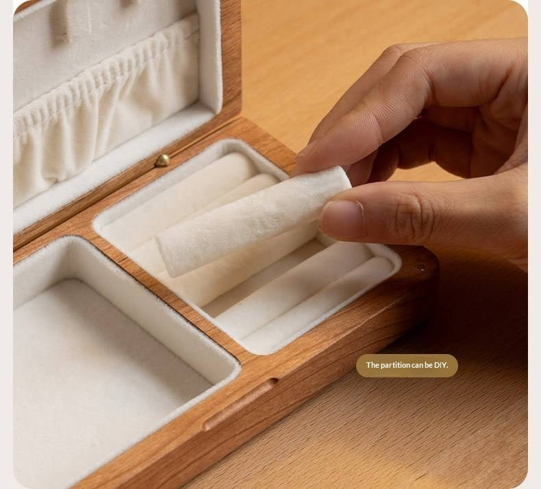 Black walnut, Cherry Solid Wood Handmade Jewelry Box