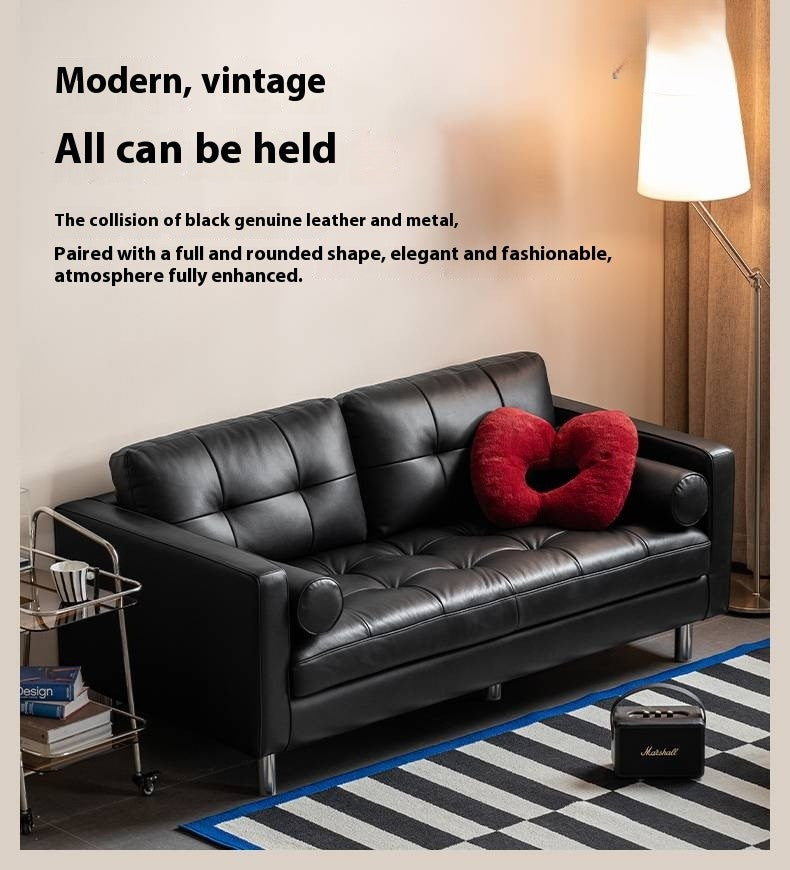 Genuine Leather Italian Luxury Sofa