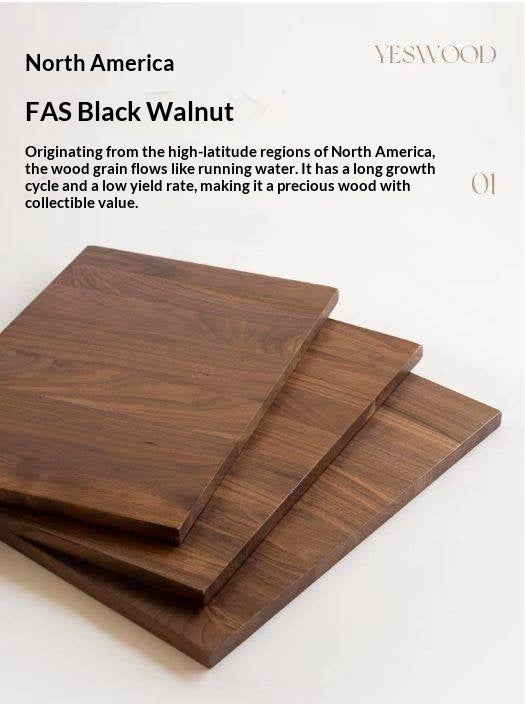 Black Walnut Solid Wood Wardrobe with Italian Style and Storage Cabinet