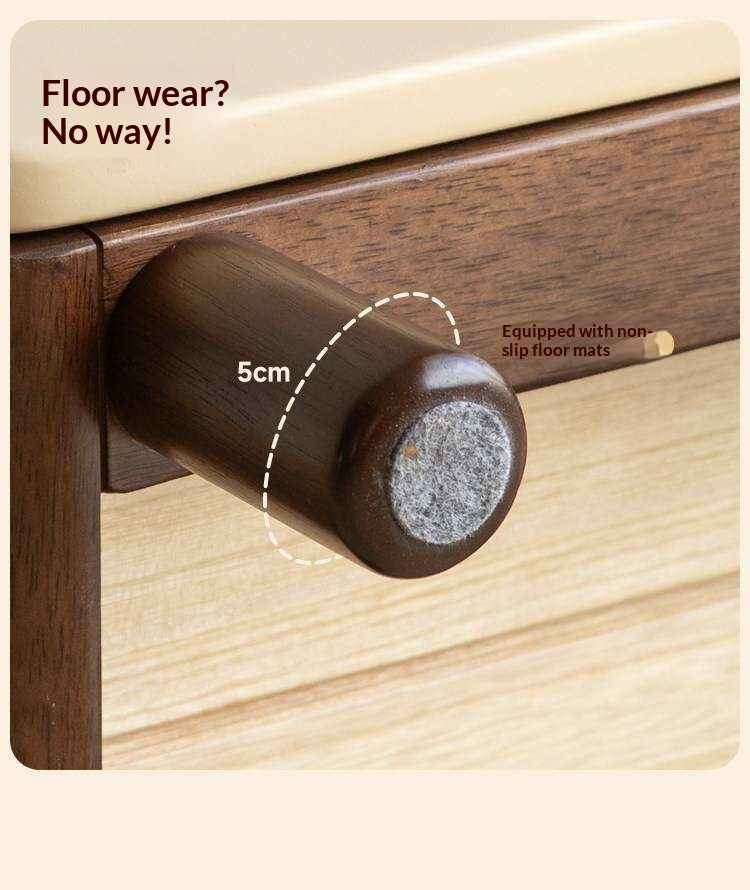 Solid Rubberwood Solid Wood Modern Children's Nightstand