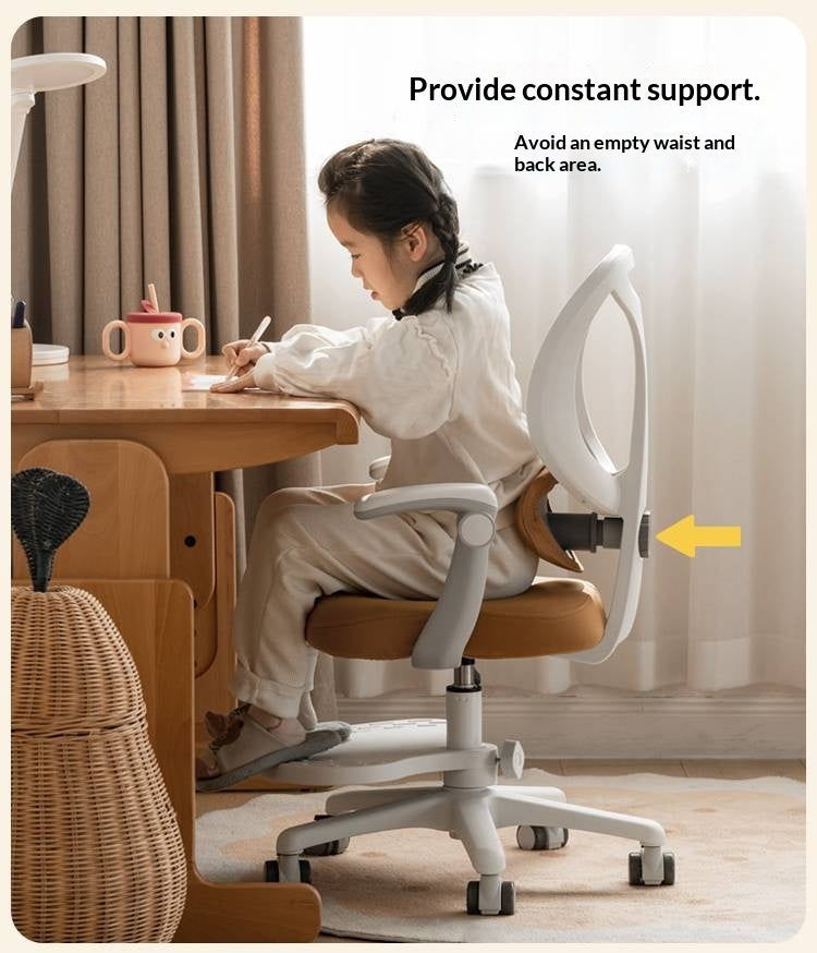 Children's Study Chair with Adjustable Backrest and Adjustable Lift