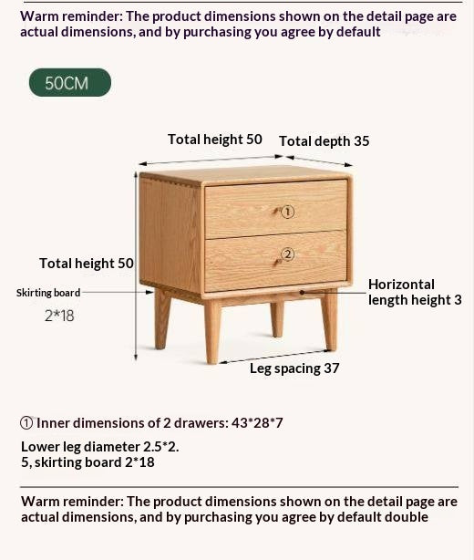 Beech, Oak, Solid RubberWood, Ash solid wood Nightstand