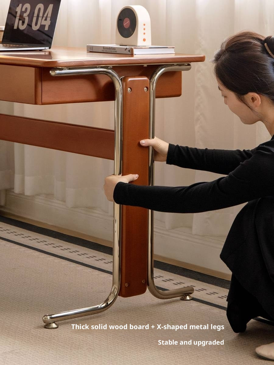 Poplar Solid Wood Bauhaus Style Office Desk