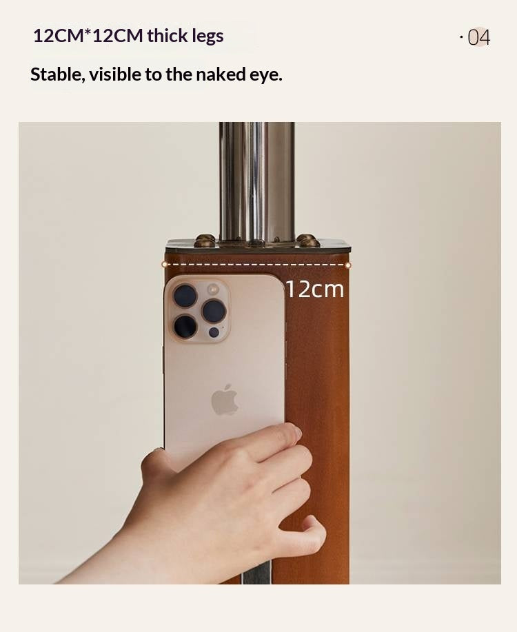 Poplar Solid Wood Vintage Round Bauhaus Style Dining Table