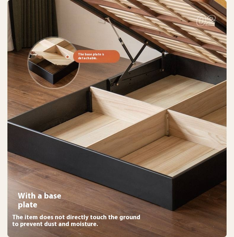 Poplar Solid Wood Soft Suspended Box Bed