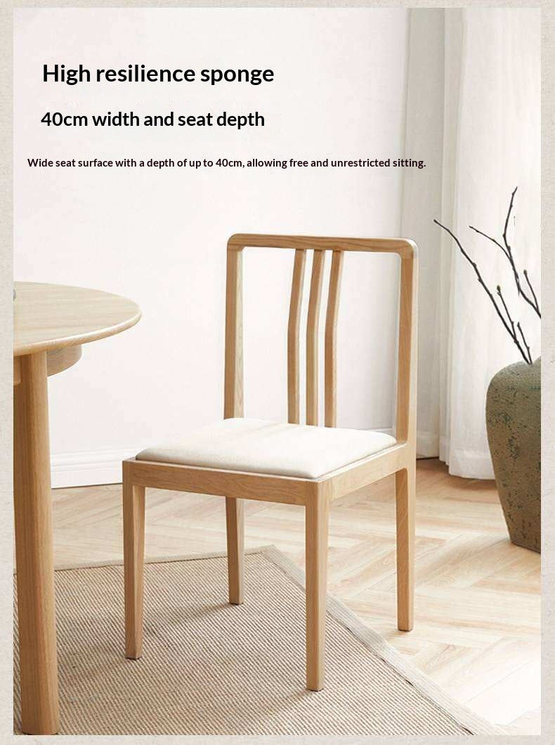 Set 4pcs Black Walnut, Ash Solid Wood Dining Chair