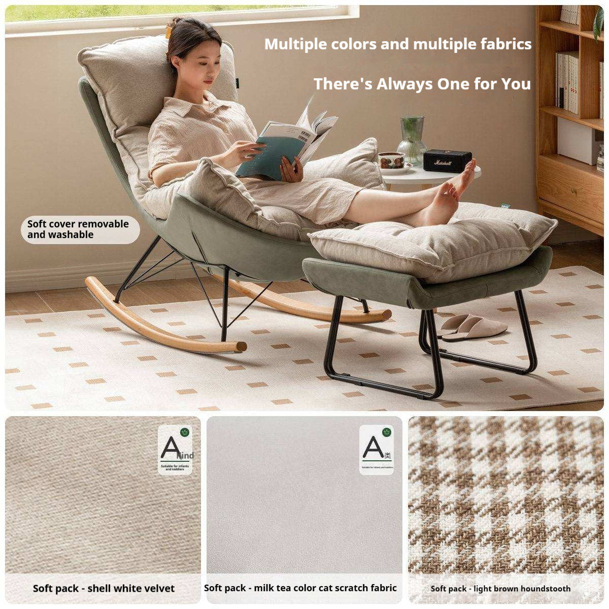Fabric Sofa Footstool, Changing Stool