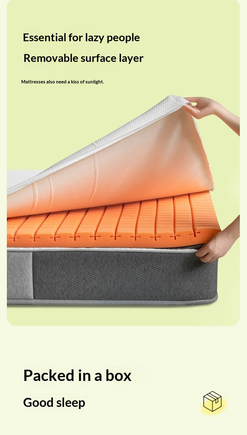 Zero-Glue Mattress Spring Mattress Antibacterial Anti-mite Sponge Mattress Roll-up Simmons Mattress 22 cm