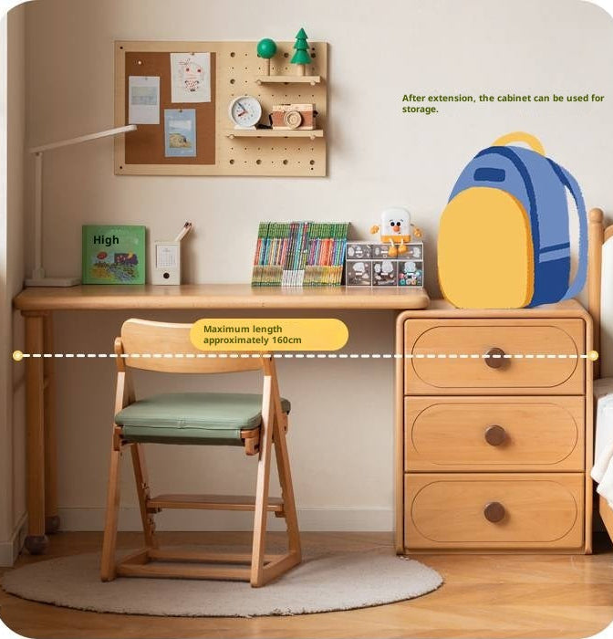 Beech Solid Wood Сhildren's Double Desk