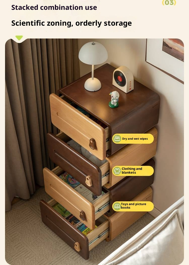 Beech Solid Wood Children's Chest of Drawers