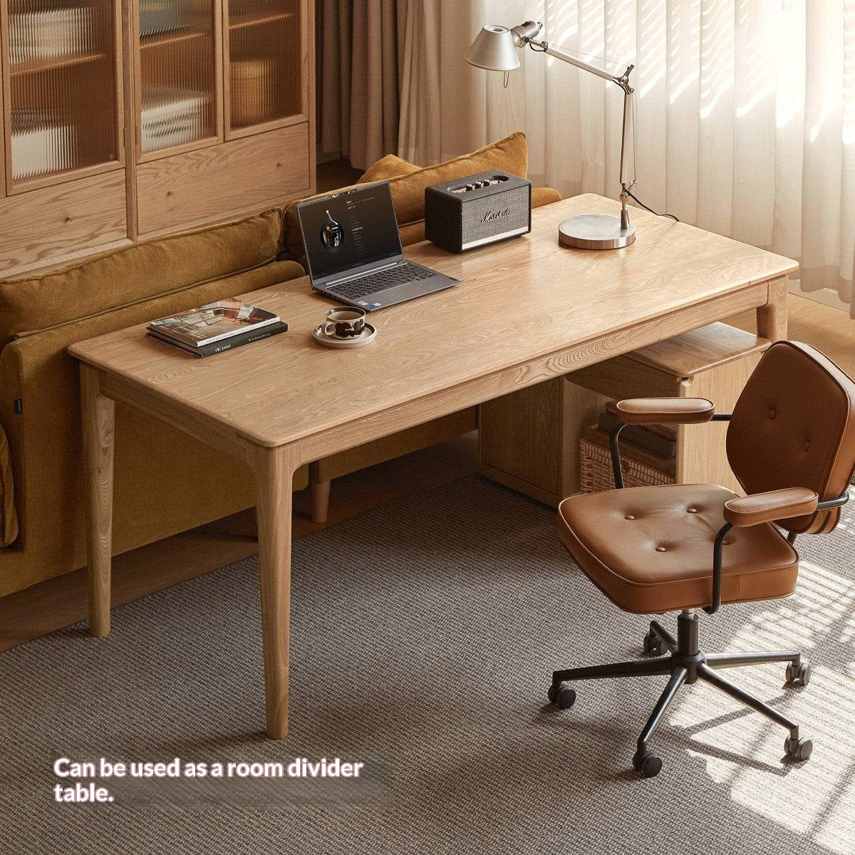 Ash Solid Wood Modern Minimalist Office Desk