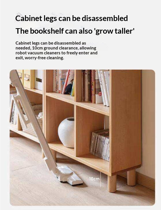 Beech, Oak Solid Wood Bookshelf Bookcase Free Combination